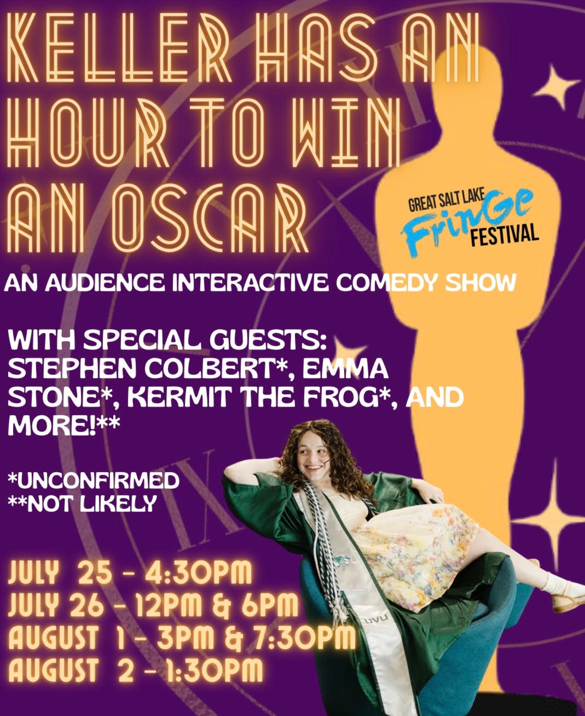 Keller has an hour to win an Oscar